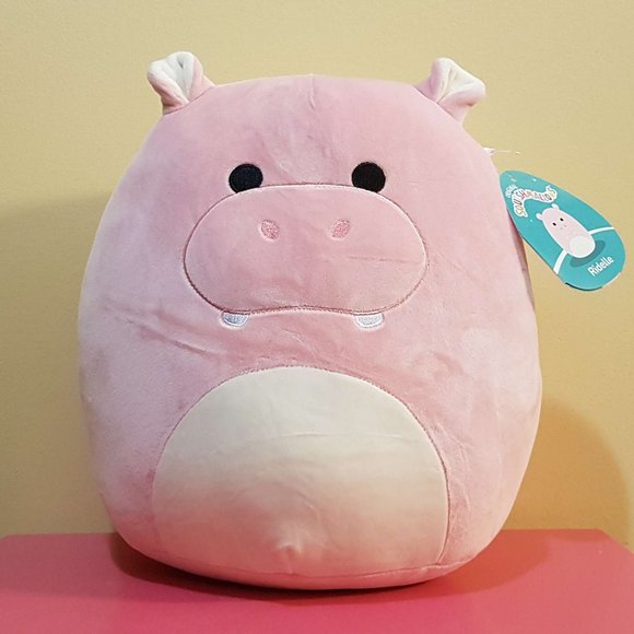 Squishmallows Other - NWT RIDELLE 11” Pink Hippo Squishmallow